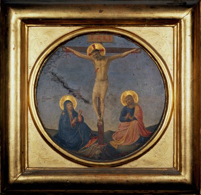 Crucifixion of Christ Between the Virgin and Mary Magdalene by Fra  Angelico