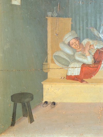 Healing Deacon Justinian, Predella Pictures Depicting Story of Saint Cosmas and Saint Damian of San Marco Altarpiece by Giovanni da Fiesole known as Fra Angelico, (detail) by Fra (c.1387 1455) Angelico