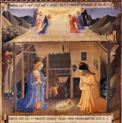 Life of Christ: the Nativity, Armadio degli Argenti by Fra  Angelico