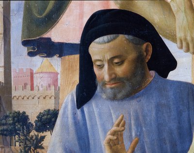 Presumed Portrait of the Architect Michelozzo Michelozzi (detail) by Fra  Angelico