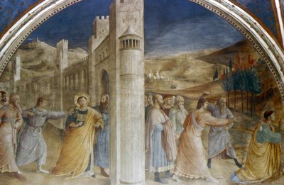 St Stephen being led to His Martyrdom by Fra  Angelico