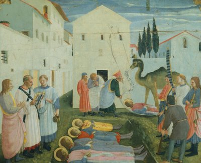 The Burial of Saints Cosmas and Damian by Fra  Angelico