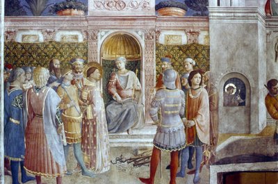 The Condemnation of St Lawrence by the Emperor Valerian by Fra  Angelico