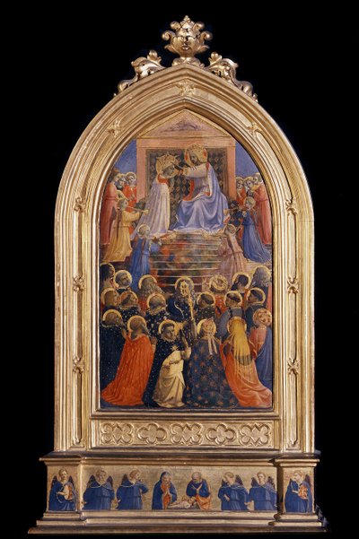 The Coronation of the Virgin. Reliquary for Santa Maria Novella by Fra  Angelico