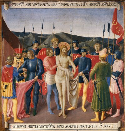 The Disrobing of Christ. Life of Christ, Armadio degli Argenti by Fra  Angelico