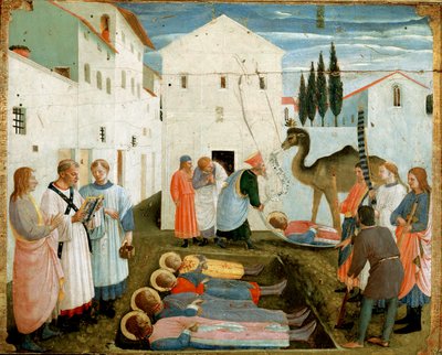 The Burial of Saints Cosmas and Damian by Fra  Angelico