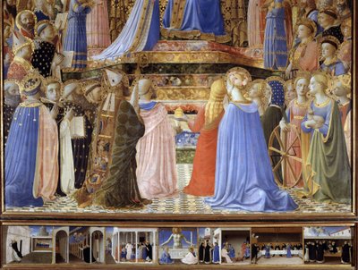 The Coronation of the Virgin (detail) by Fra  Angelico