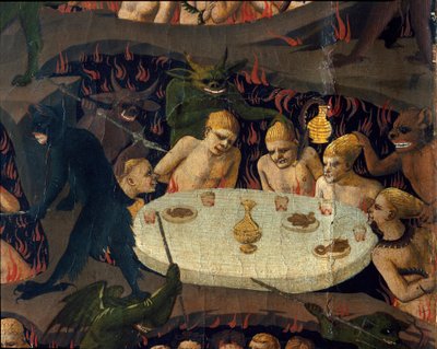 The Final Judgment: The Damned are Ill-treated by Demons in the Underworld by Fra  Angelico