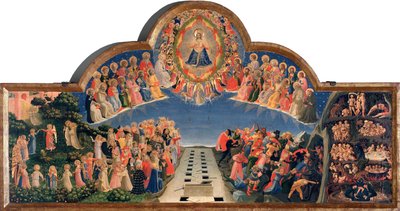 The Last Judgment Jesus Christ in a Mandorla by Fra  Angelico
