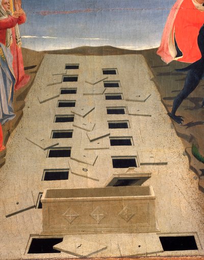 The Open Tombs (detail) by Fra  Angelico