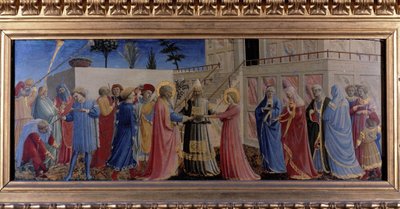 The Wedding of the Virgin by Fra  Angelico