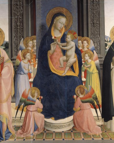 Virgin with Child and Saints by Fra  Angelico