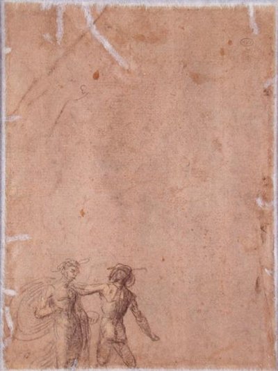Two Figures (verso) by Fra 1472 1517 Bartolommeo