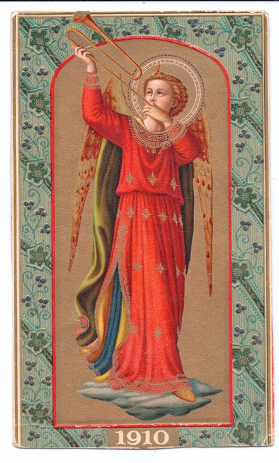 Angel Playing a Trumpet, c.1910 by Fra Angelico