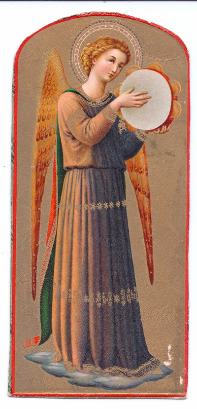 Angel Playing a Tambourine, c.1910 by Fra Angelico