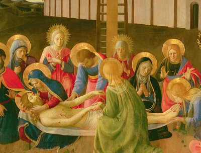 Lamentation over the Dead Christ (detail) by Fra Angelico
