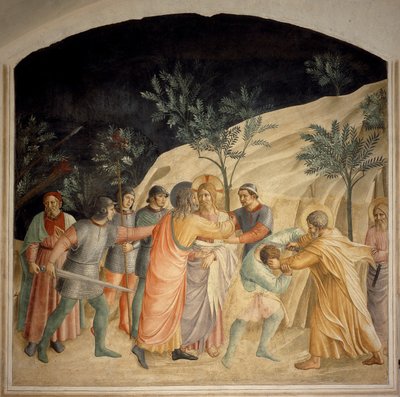 The Kiss of Judas - Fresco by Guido di Pietro by Fra Angelico