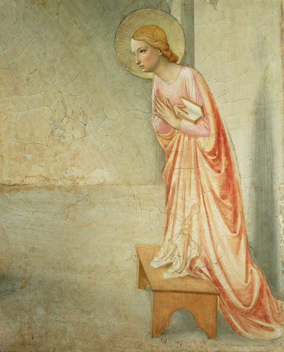 The Annunciation (detail of the Virgin) by Fra Angelico