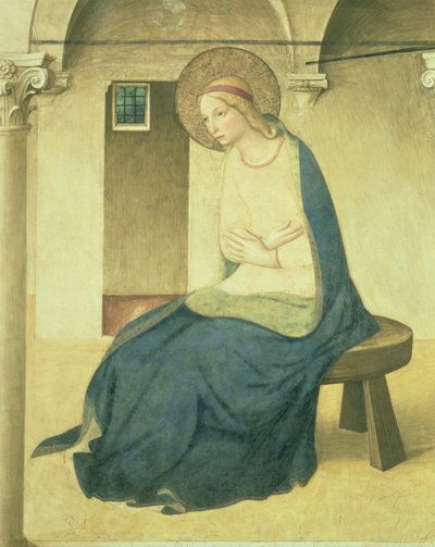 The Annunciation (detail of the Virgin) by Fra Angelico