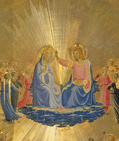 The Coronation of the Virgin (detail) by Fra Angelico