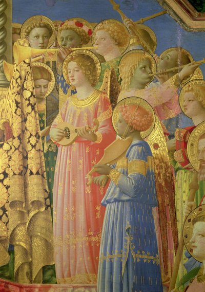 The Coronation of the Virgin (detail) by Fra Angelico