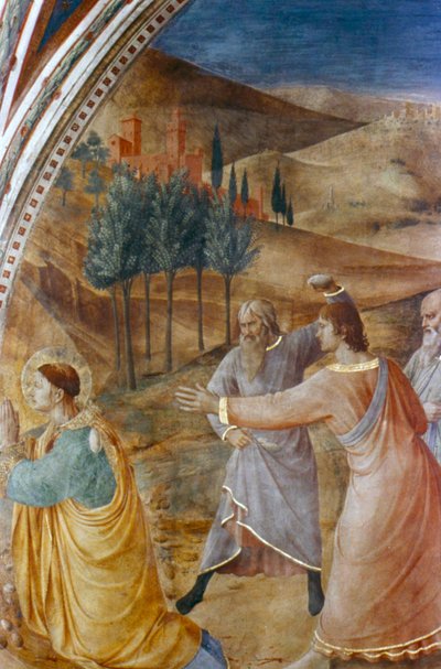 The Stoning of St Stephen by Fra Angelico