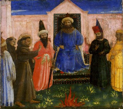 The Trial by Fire of St. Francis before the Sultan by Fra Angelico