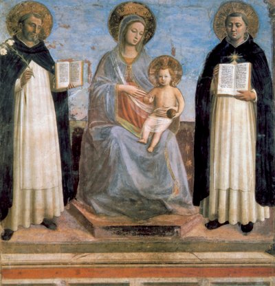 Virgin and Child with St Anthony of Padua and St Thomas Aquinas, early 15th century by Fra Angelico