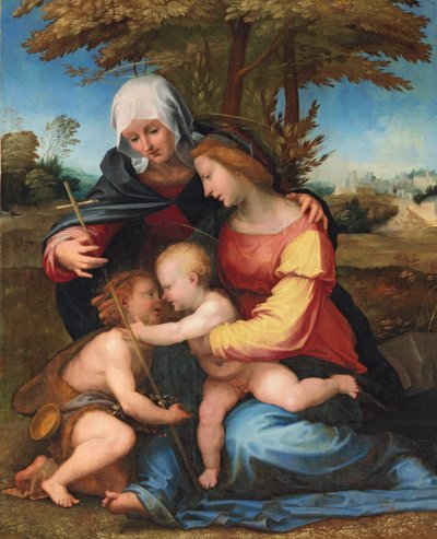 The Madonna and Child in a Landscape with Saint Elizabeth and the Infant Saint John the Baptist, 1516 by Fra Bartolomeo