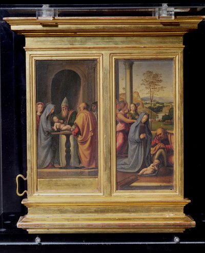 Presentation in the Temple and the Nativity, c.1497 by Fra Bartolommeo
