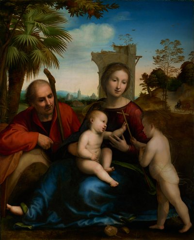 The Rest on the Flight into Egypt with St. John the Baptist, c.1509 by Fra Bartolommeo