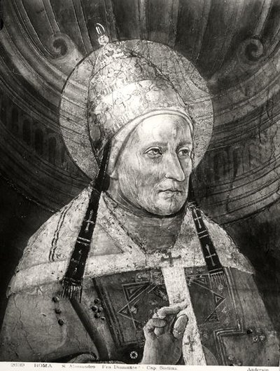 Alexander I from the Sistine Chapel by Fra Diamante