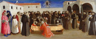 Lamentation over Saint Francis (Scenes from the Life of Saint Francis of Assisi), ca 1429 by Fra Giovanni Angelico da Fiesole