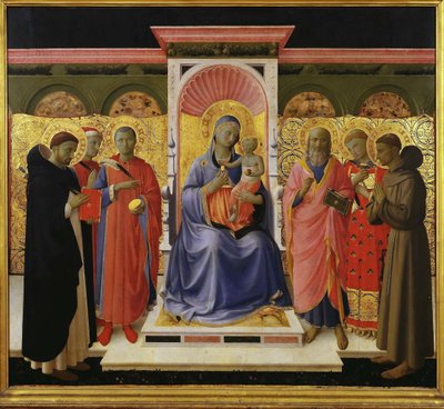 Sacra Conversazione Annalena Altarpiece by Fra Giovanni Angelico da Fiesole
