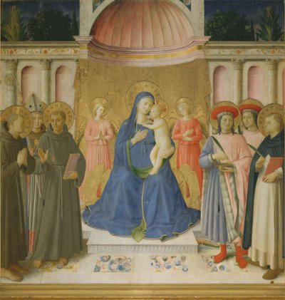 Sacra Conversazione Pala von Bosco ai Frati by Fra Giovanni Angelico da Fiesole
