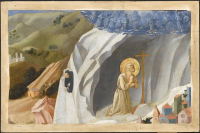 Saint Benedict Tempted in the Wilderness by Fra Giovanni Angelico da Fiesole