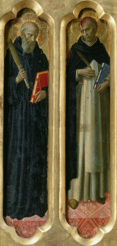 Saints Benedict and Peter the Martyr From the Perugia Altarpiece by Fra Giovanni Angelico da Fiesole