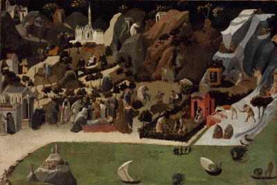 Scenes from the Lives of the Desert Fathers Thebaid by Fra Giovanni Angelico da Fiesole