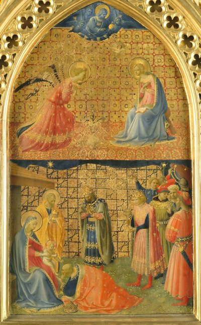 The Annunciation and The Adoration of the Magi, c. 1433-1434 by Fra Giovanni Angelico da Fiesole