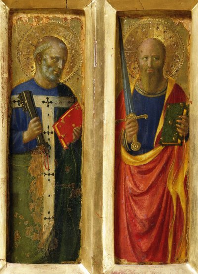 The Apostles Peter and Paul (From the Perugia Altarpiece) by Fra Giovanni Angelico da Fiesole