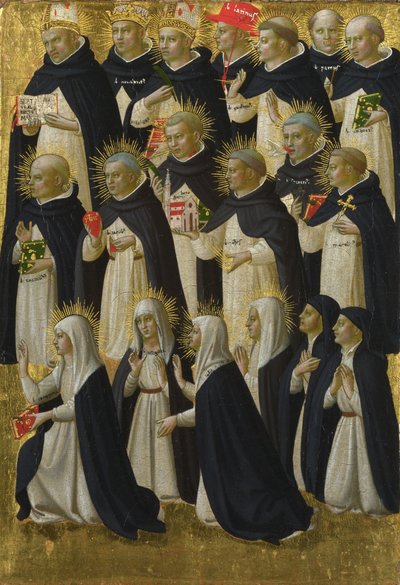 The Dominican Blessed Panel from Fiesole San Domenico Altarpiece by Fra Giovanni Angelico da Fiesole