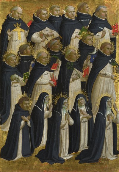 The Dominican Blessed Panel from Fiesole San Domenico Altarpiece, c1423-1424 by Fra Giovanni Angelico da Fiesole