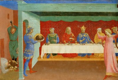 The Feast of Herod and the Beheading of Saint John the Baptist by Fra Giovanni Angelico da Fiesole