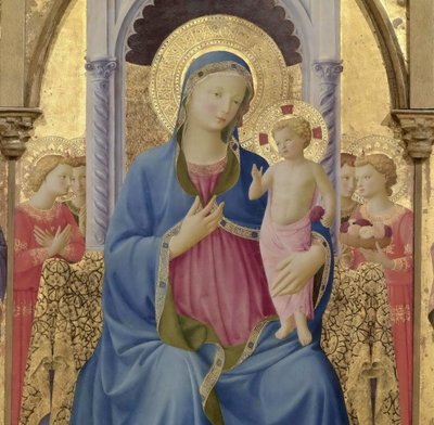 The Virgin and Child. Cortona Polyptych (detail) by Fra Giovanni Angelico da Fiesole