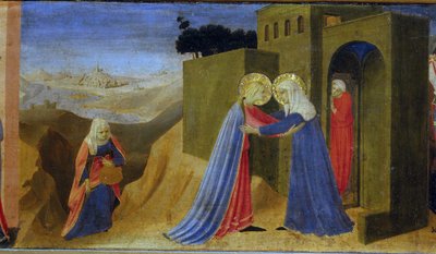 The Visitation (Predella of the Altarpiece The Annunciation), c. 1433-1434 by Fra Giovanni Angelico da Fiesole