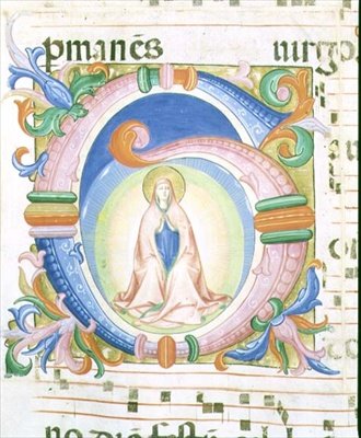 Missal 558 f.92 Historiated Initial 