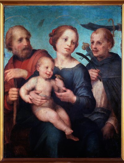 Holy Family with St Peter Martyr by Fra da Pistoia Paolino