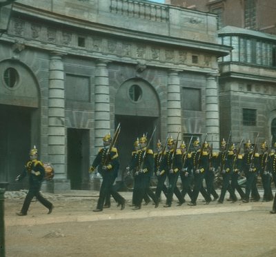 Changing the Guard at the Palace, Stockholm, Sweden by Fradelle and Young
