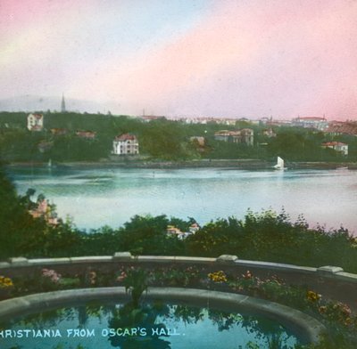 View from Oscarshall, Christiania, Oslo, Norway, late 19th-early 20th century by Fradelle and Young