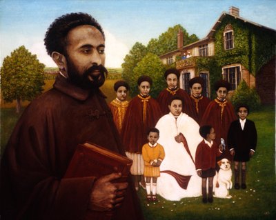 Haile Selassie in Exile, 1987 by Frances Broomfield
